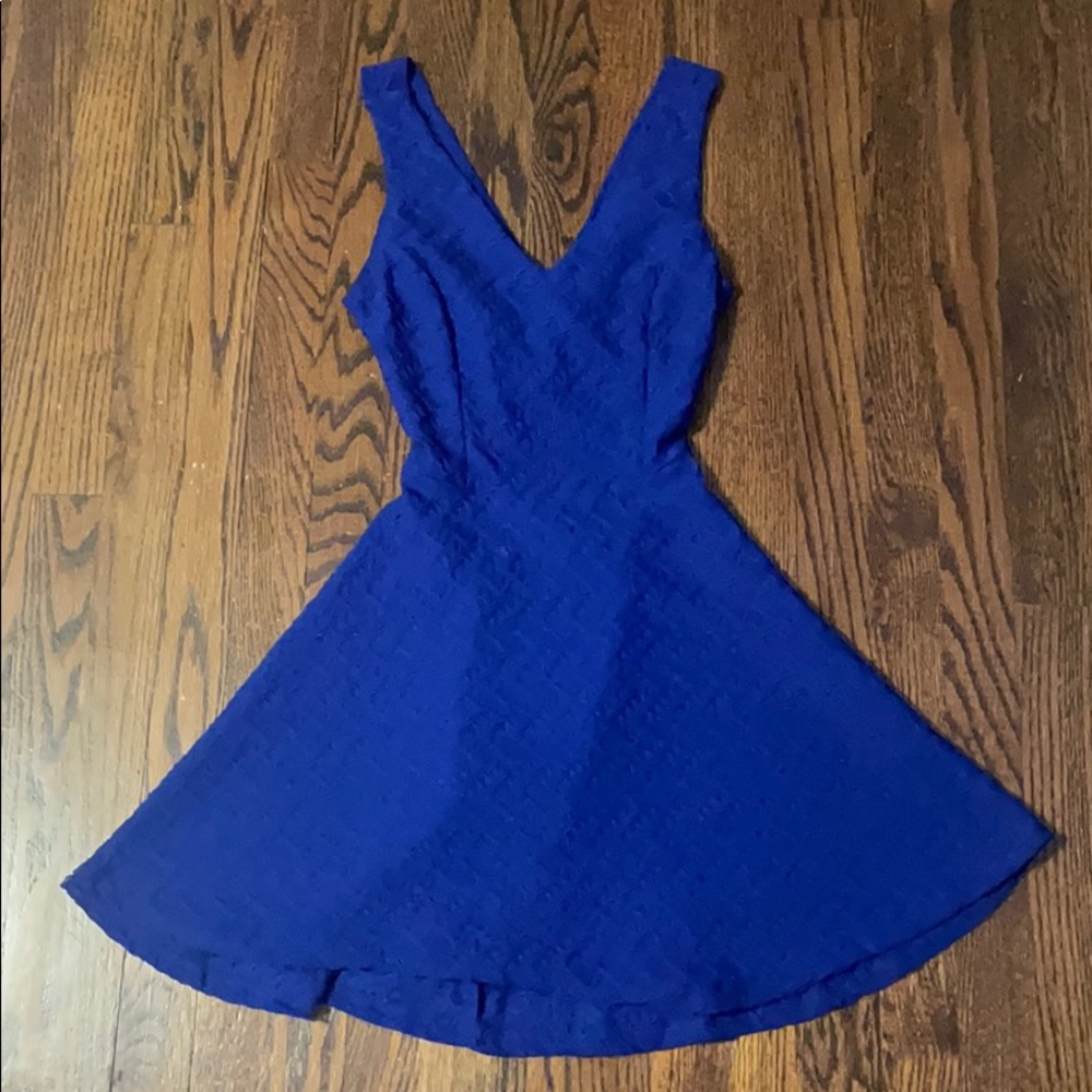 Charlotte russe blue cross back dress- Size small
